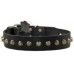 Dog Collar Leather with Spikes 30 mm