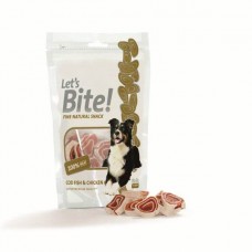 Let's Bite Dog Treat Codfish & Chicken 80 gr